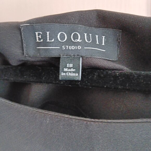 Eloquii 18 black cape dress - Picture 3 of 6